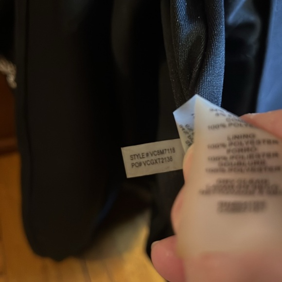 Vince Camuto size 10 Lace Panel Trumpet Gown Black Formal Dress - Picture 7 of 10